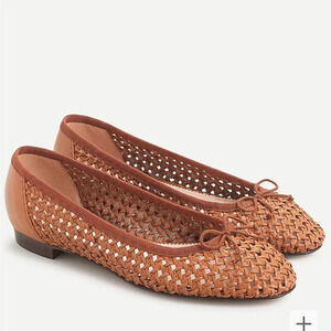 J. Crew Size 11 Kiki ballet flat in open weave Women’s shoe brown